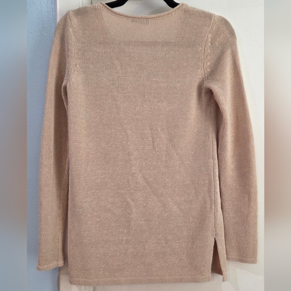 Women's J. McLaughlin Callum Sweater V Neck Havana Knit Yarn, Size XS - Picture 8 of 12